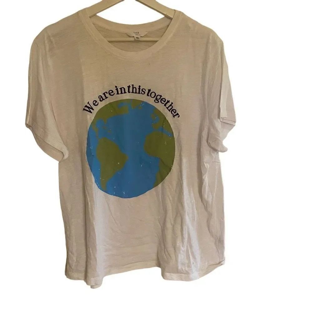 TIme and Tru XXL We are in this World Together Earth SHort sleeve Tshirt